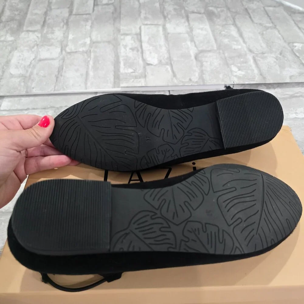 Lazio Collezione Women Size‎ 37 UK, US 6.5 Minerva Black Lace Up Flats
